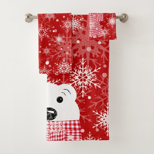 De muilkorf van een polair beer, Kerstmis Bad Handdoek (Insitu)