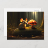 De muis en de paddenstoel briefkaart (Voorkant / Achterkant)