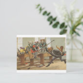 De muis in de klas, Arthur Thiele Briefkaart (Staand voorkant)