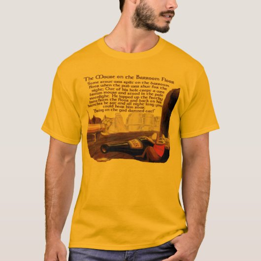 De muis op de Pub Floor T-shirt (Voorkant)