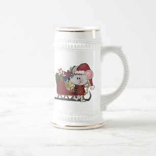 De Muis van de kerstman met Slee Bierpul