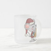 De Muis van Kerstmis en Matglas Koffiemok (Voorkant rechts)