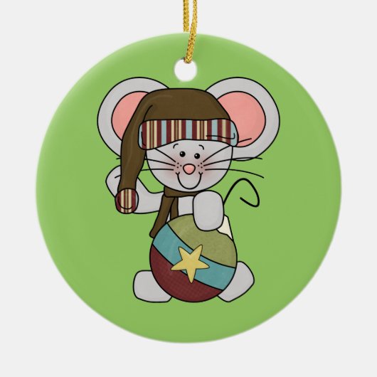 De Muis van Kerstmis met Ornament (Voorkant)