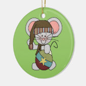 De Muis van Kerstmis met Ornament (Links)