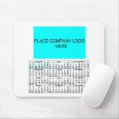 De Muismat van de Logo van het bedrijf met Kalende (Met muis)