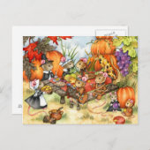 De Muizen van de Thanksgiving - Leuke Briefkaarten (Voorkant / Achterkant)