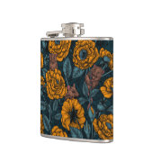 De muizenpartij in het oranje en blauw heupfles (Links)