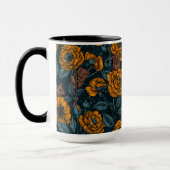 De muizenpartij in het oranje en blauw mok (Links)