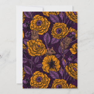 De muizenpartij in oranje en violet