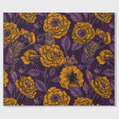 De muizenpartij in oranje en violet cadeaupapier (Vlak)