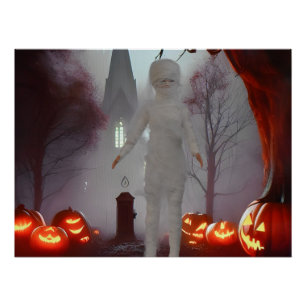 De Mummie. Halloween Perfect Poster