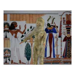 De Mummie ontsnapt uit Egypte. Halloween Perfect Poster
