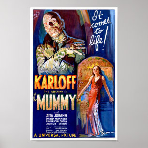 De Mummy  Horror Movie Poster