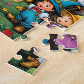 De Munchkins van de tovenaar van Oz Legpuzzel (Zijkant)