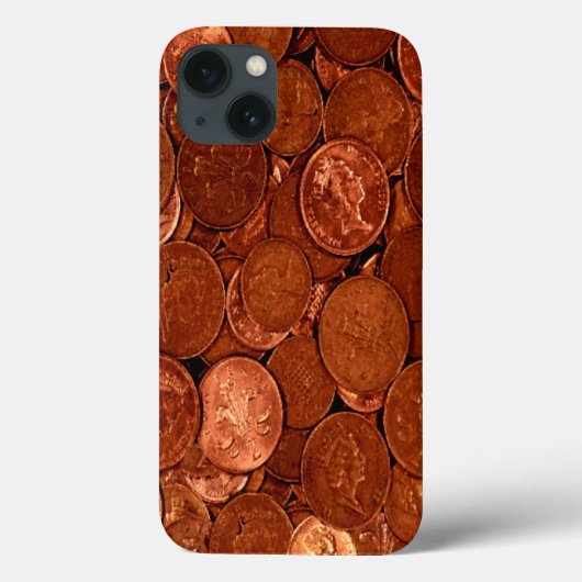 De Muntstukken van het koper Case-Mate iPhone Case (Achterkant)
