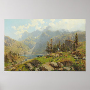 De Murgsee in Zwitserland, Glaris Poster