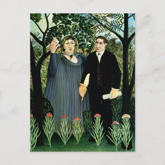 De Muse Inspirating the Poet, 1908-09 Briefkaart (Voorkant)