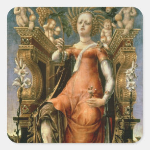 De Muse Thalia Vierkante Sticker