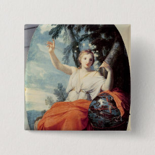 De Muse Urania, 1646-47 Vierkante Button 5,1 Cm