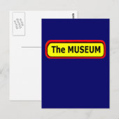 De MUSEUM Logo de MUSEUM Zazzle Briefkaart (Voorkant / Achterkant)
