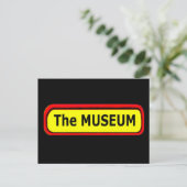 De MUSEUM Logo de MUSEUM Zazzle Briefkaart (Staand voorkant)