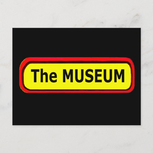 De MUSEUM Logo de MUSEUM Zazzle Briefkaart (Voorkant)