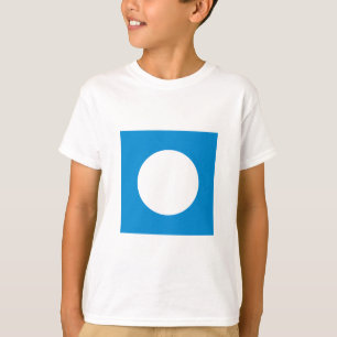 De museumkunstenaarsserie CyanHexacromecSqCircleTr T-shirt