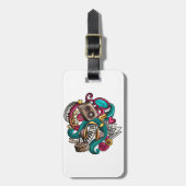 De musical ontworpen bagagelabel (Voorkant verticaal)