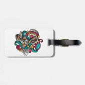 De musical ontworpen bagagelabel (Achterkant horizontaal)