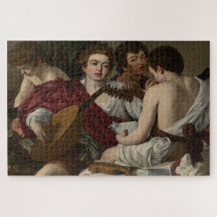 De musici (1597) - Caravaggio Legpuzzel