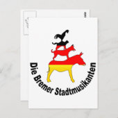 De Musici van de stad van Bremen Briefkaart (Voorkant / Achterkant)