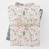 De muskale kerstvakantie  inpakpapier vel (In situ)