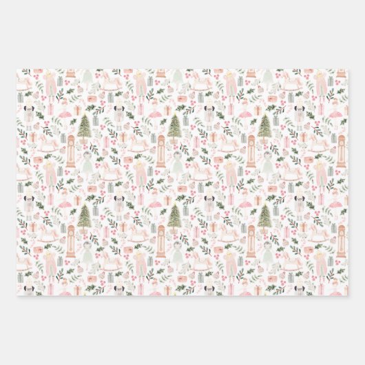 De muskale kerstvakantie  inpakpapier vel (Voorkant)