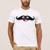 De Mustache Face T-shirt (Voorkant)