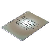 DE MUSTARD ZEED PARABLE MATT.13: 31-32 NOTEBOOK NOTITIEBOEK (Linkerzijde)