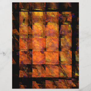 De muur abstracte kunst flyer