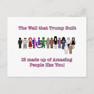De muur die Trump bouwt Briefkaart