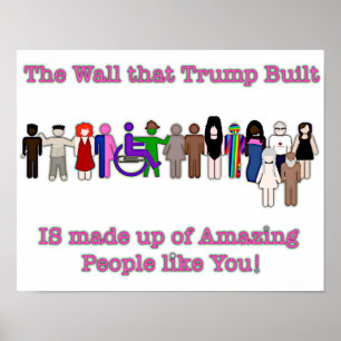De Muur die Trump Gebouwd Heeft Poster