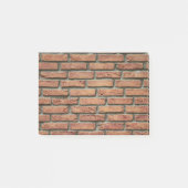 De muur rode stenen post-it® notes (Voorkant)
