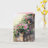 De Muur van de geranium Kaart (Gele Bloem)