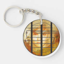 De muur van de Labyrinth Sleutelhanger