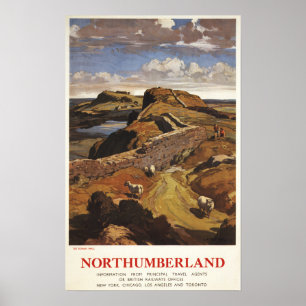 De muur van Hadrian en het Poster van de Schapentr