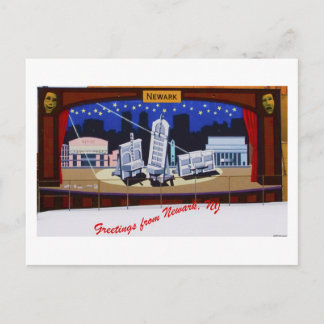 De Muurschildering van Newark Briefkaart