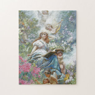 De muze van Poesie (door Konstantin Makovsky) Legpuzzel