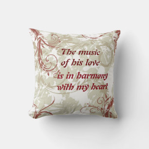 De muziek van de Heart Decorative Pillow Kussen
