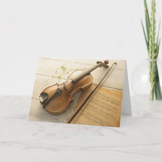 De Muziek van de viool en van het Blad Kaart (Voorkant)