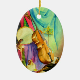 De Muziek van de waterverf Keramisch Ornament