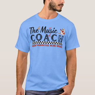 De muziekcoach waar woordfalen muziek spreekt desi t-shirt