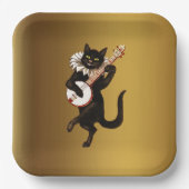 De muziekkat, papieren bordje (Voorkant)