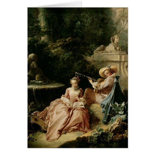 De muziekles, 1749 (Voorkant)